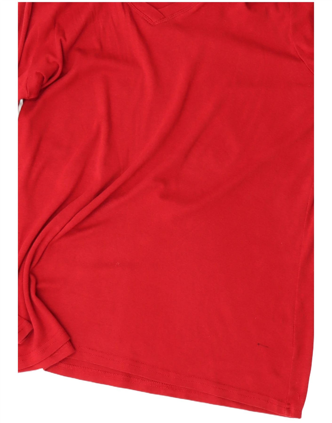 Eddie Bauer Womens Top Long Sleeve UK 16 Large Red Cotton