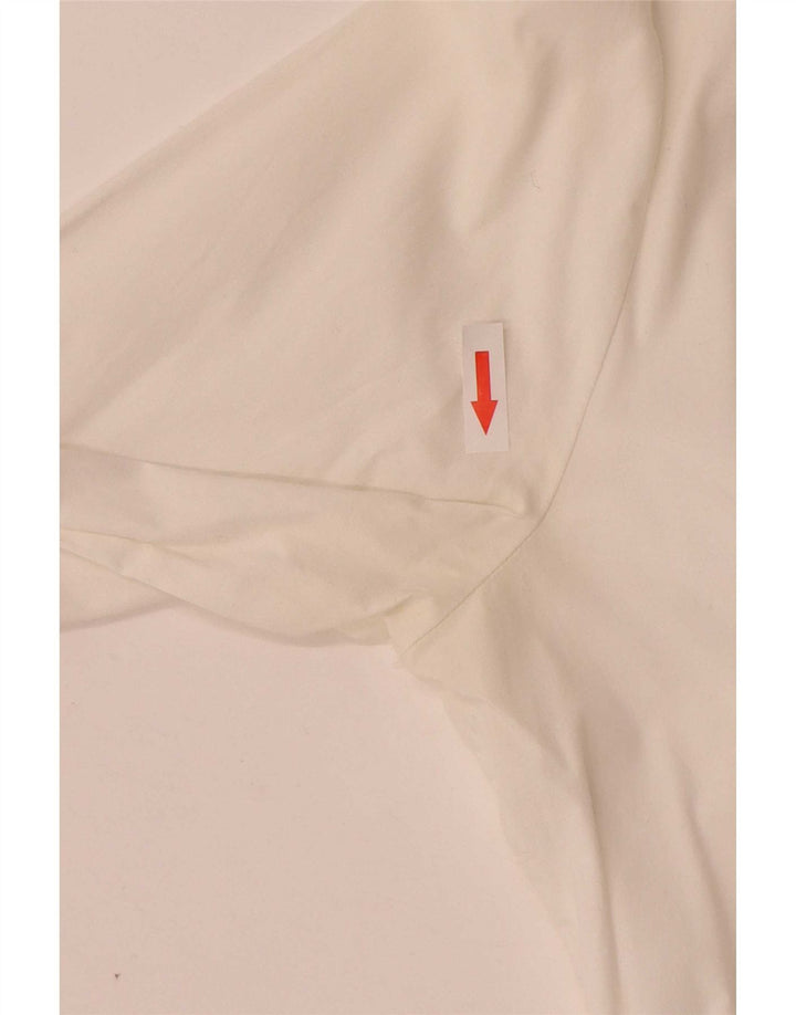 Piero Guidi Womens Shirt UK 12 Medium White Cotton