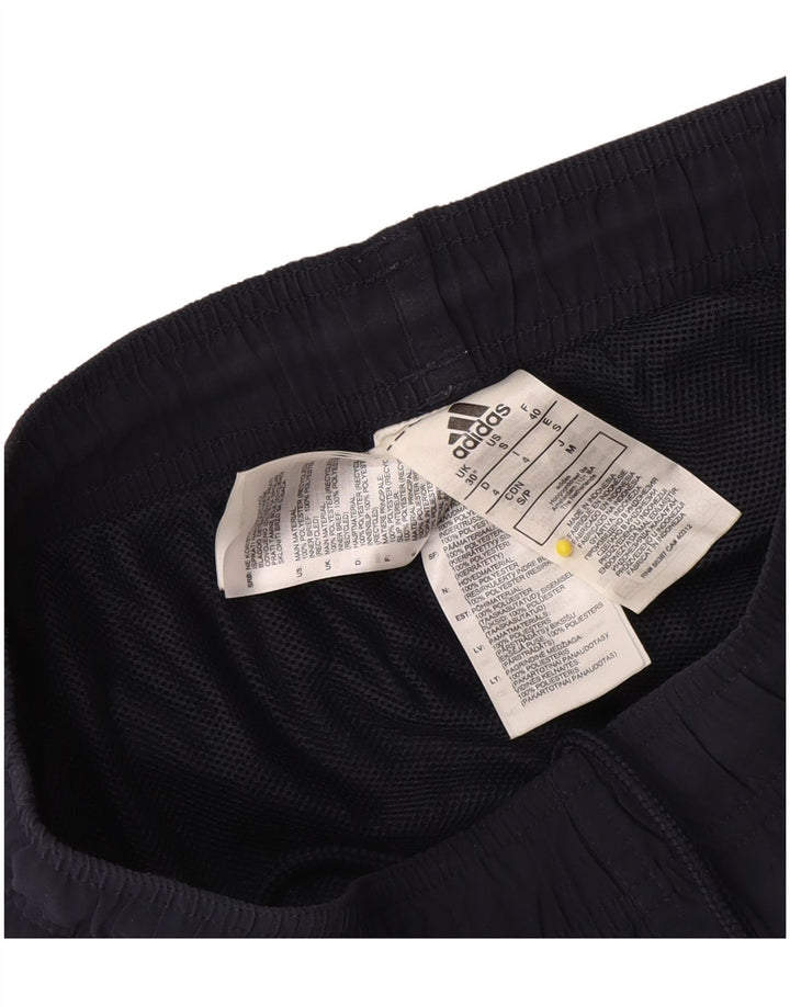 Pantaloncini sportivi da uomo Adidas piccoli in poliestere blu navy