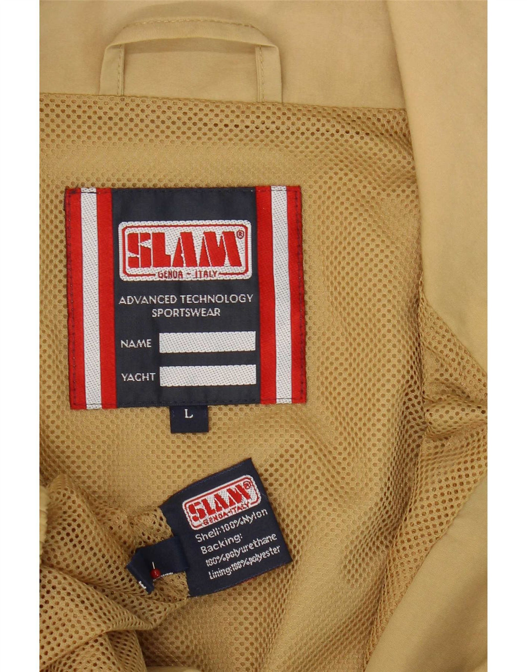 Slam Regnjakke til mænd UK 40 Large Beige Polyurethane