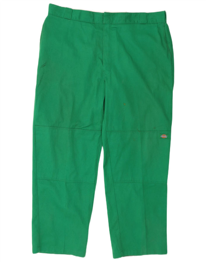 Calças cargo retas masculinas Dickies W44 L32 poliéster verde