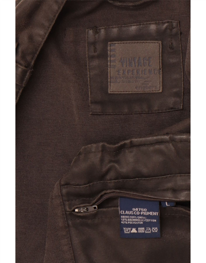 ENGBERS Mens Utility Jacket UK 40 Large Black Cotton