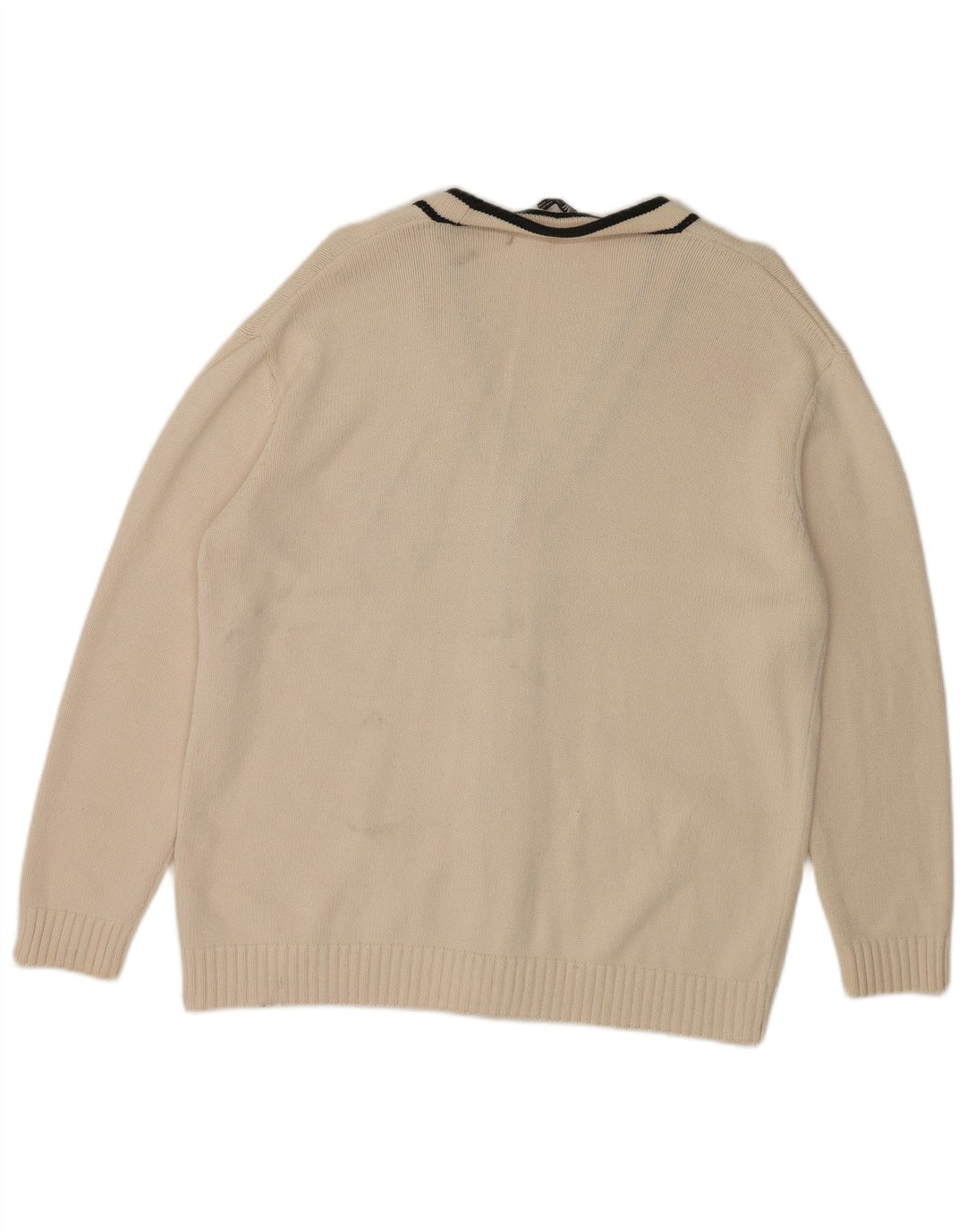 Pulover cardigan grafic pentru bărbați Zara XL alb