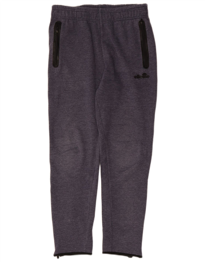 Ellesse Herren-Trainingshose aus mittelblauer, marineblauer Baumwolle