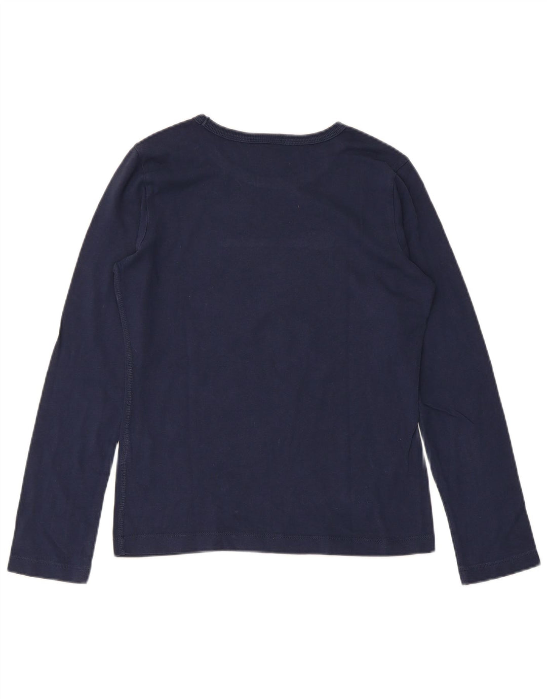CHAMPION Womens Top Long Sleeve UK 8 Small Navy Blue Cotton