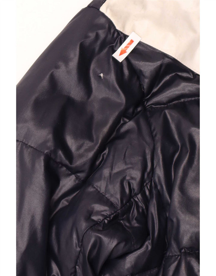 Armani Junior Boys Hooded Padded Jacket 15-16 Years Navy Blue Colourblock