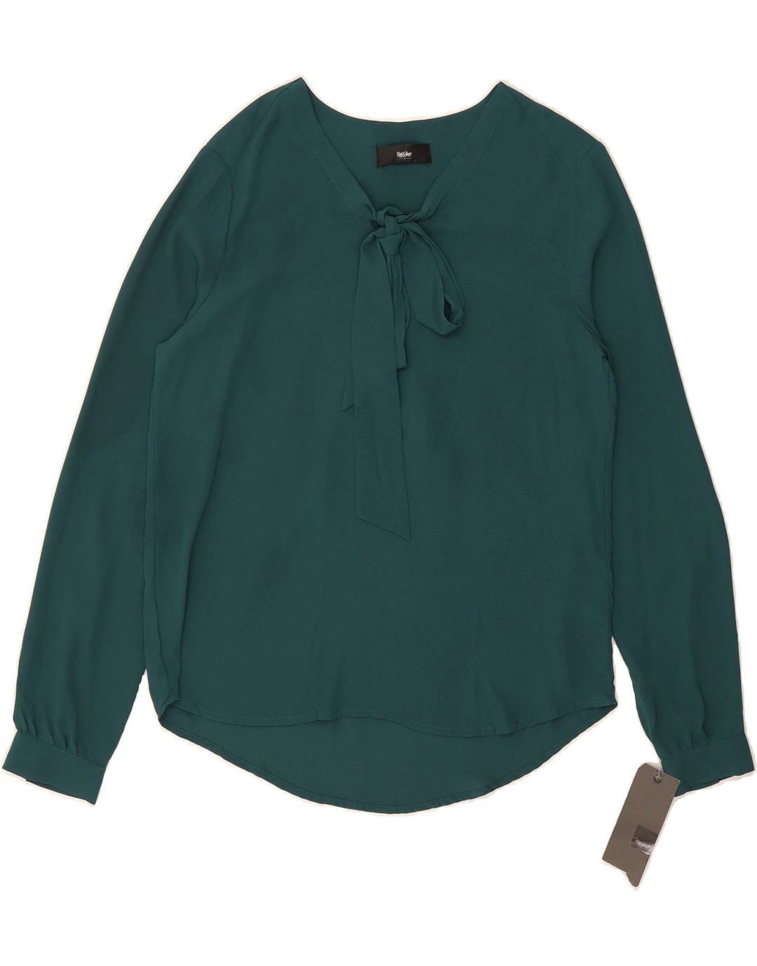 MOSSIMO Womens Long Sleeve Blouse Top UK 14 Medium Green Polyester Vintage Mossimo and Second-Hand Mossimo from Messina Hembry 