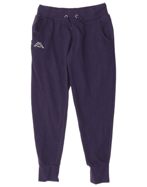 Kappa Womens Tracksuit Trousers Joggers UK 10 Small  Navy Blue Cotton