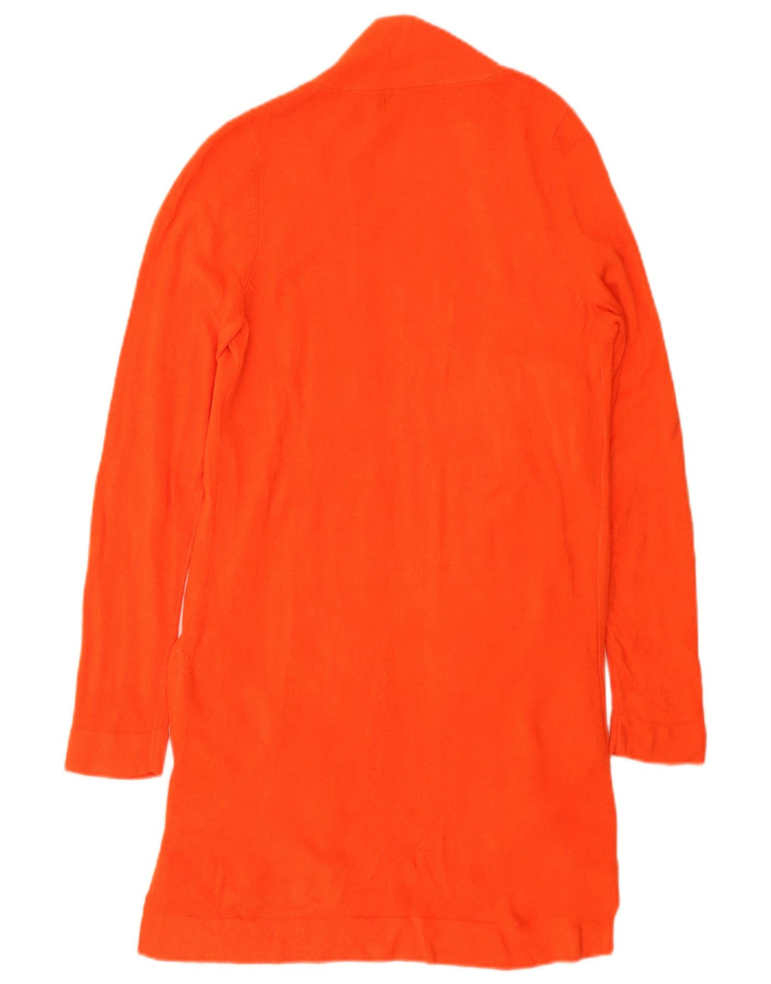 Marks & Spencer Damen Longline Open Cardigan Pullover UK 12 Mittelorange