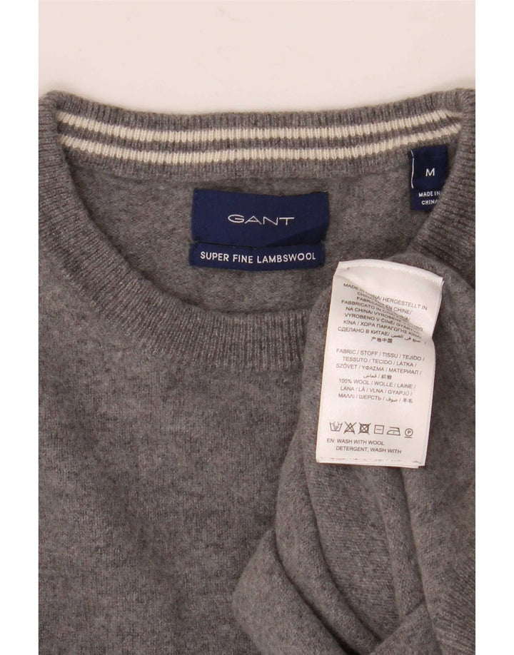 Γυναικείο πουλόβερ Gant Crew Neck Jumper UK 14 Medium Grey Wool