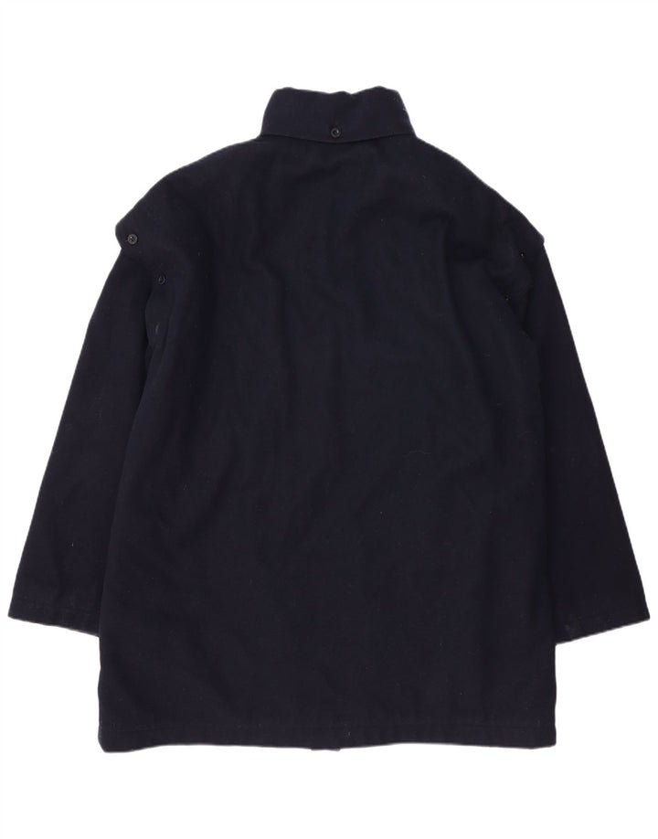 Marina Yachting Mens Overcoat IT 52 XL Navy Blue Wool