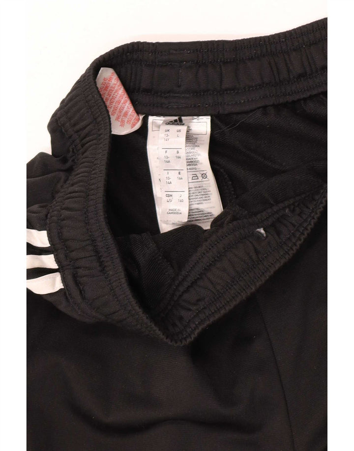 Adidas Boys Tracksuit Trousers 13-14 Years  Black Polyester