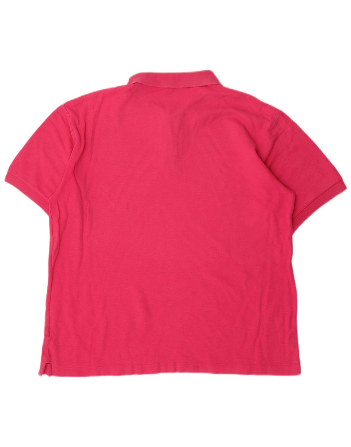 Fila Mens Polo Shirt IT 52 Large Pink Cotton