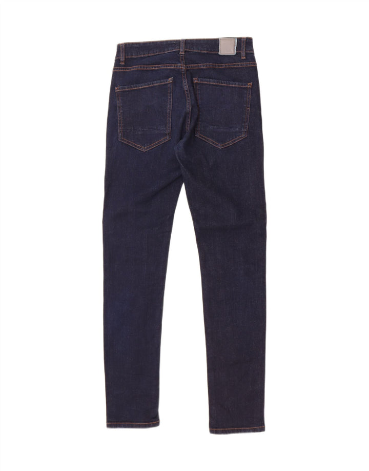 Bench Mens Slim Jeans W30 L30 Navy Blue Cotton
