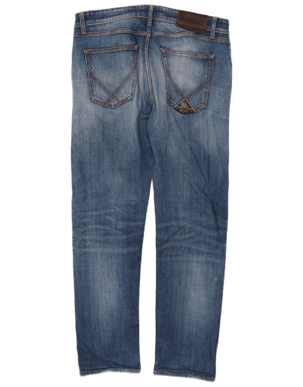 Roy Rogers Mens Slim Jeans W36 L30 Blue Cotton