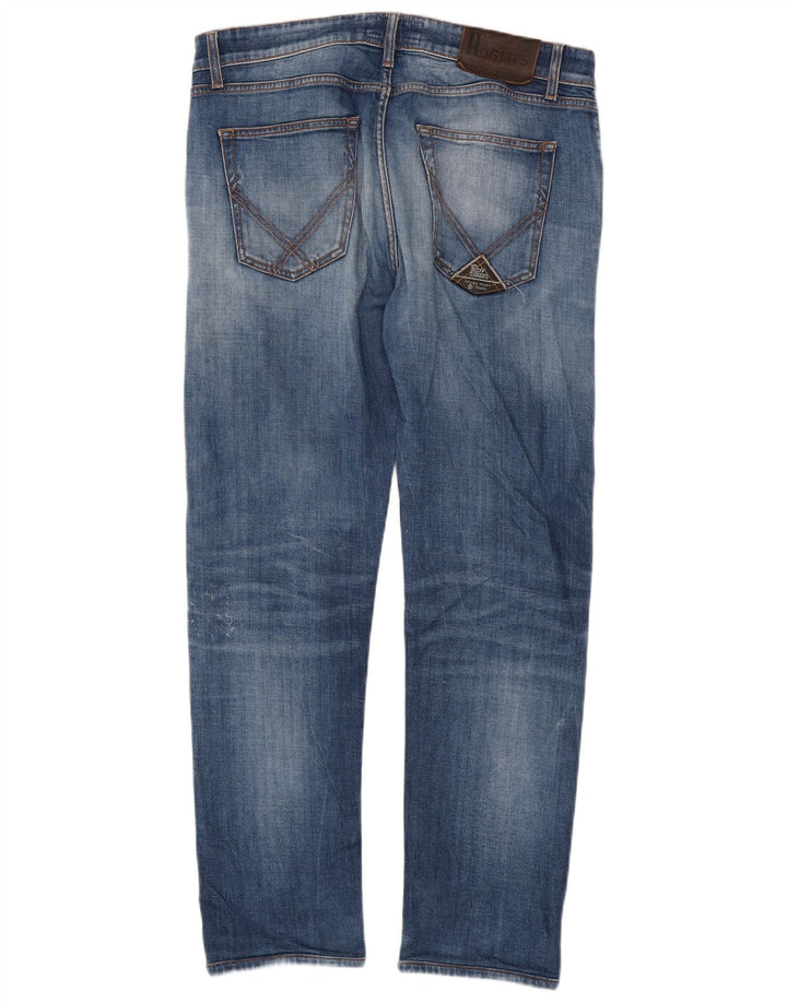 Jeans slim da uomo Roy Rogers W36 L30 cotone blu