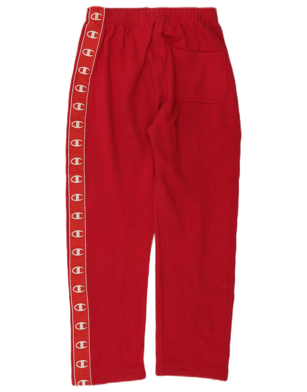 Champion Womens Grafisk træningsdragt Bukser UK 8 Small Red Bomuld