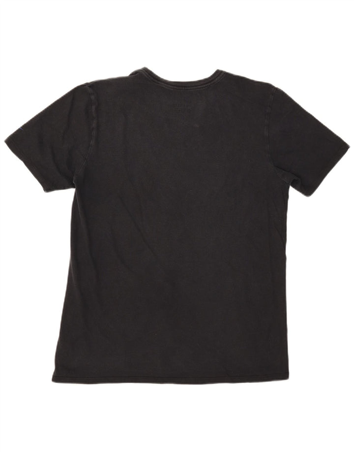 T-shirt grafica Nike da uomo con taglio atletico, cotone medio nero