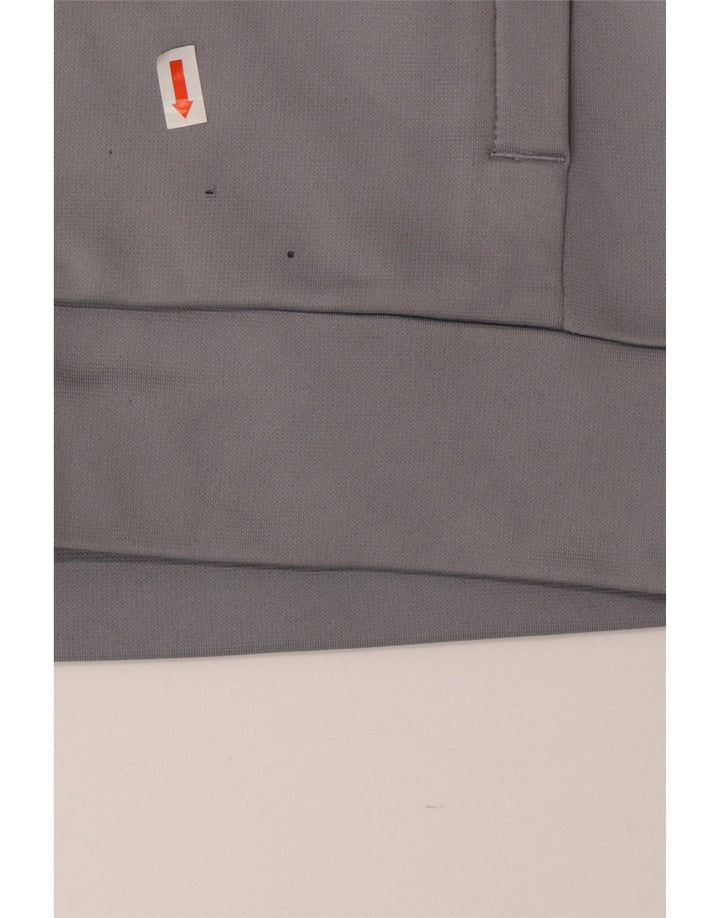 Felpa da uomo Under Armour con zip e collo, maglione, poliestere grigio medio