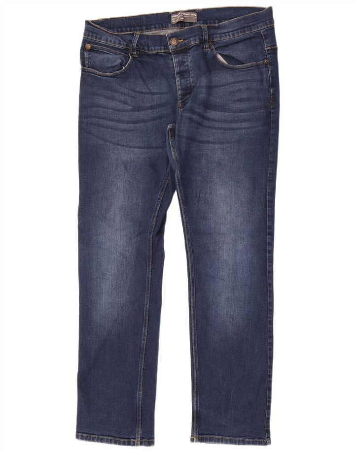 French Connection Mens Slim Jeans W36 L32  Blue Cotton
