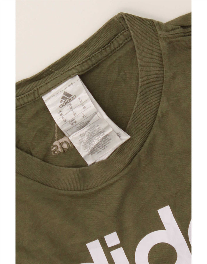 Adidas grafisk t-shirt til mænd, medium Khaki Bomuld