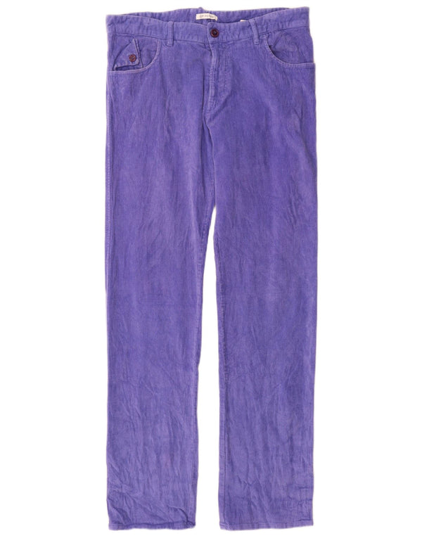 GF Ferre Mens Ittierre Corduroy Trousers IT 48 Medium W34 L33 Purple
