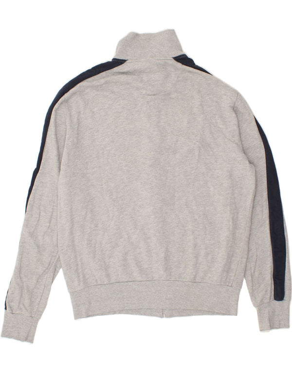 Giacca da ginnastica grafica da uomo LOTTO 2XL in cotone color block grigio