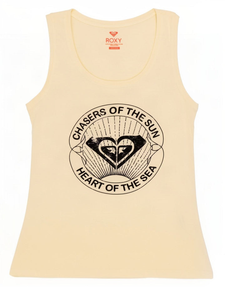 Top cu vestă grafică pentru femei Roxy UK 10 Small Off White