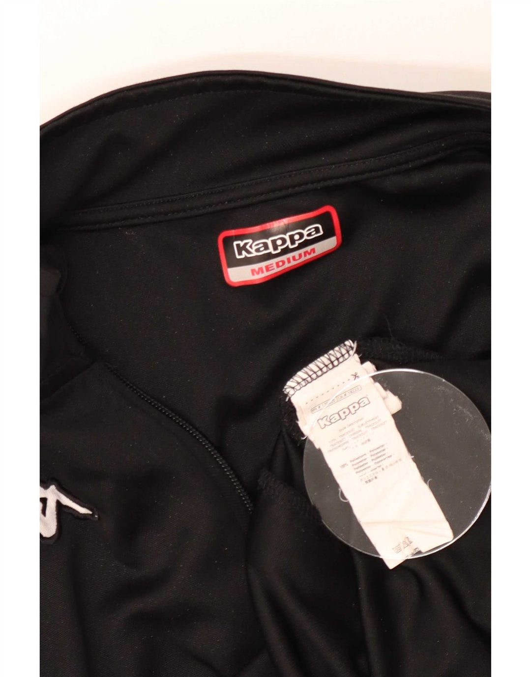 Kappa Hombre Chaqueta De Chándal Superior Poliéster Color Block Medium Negro