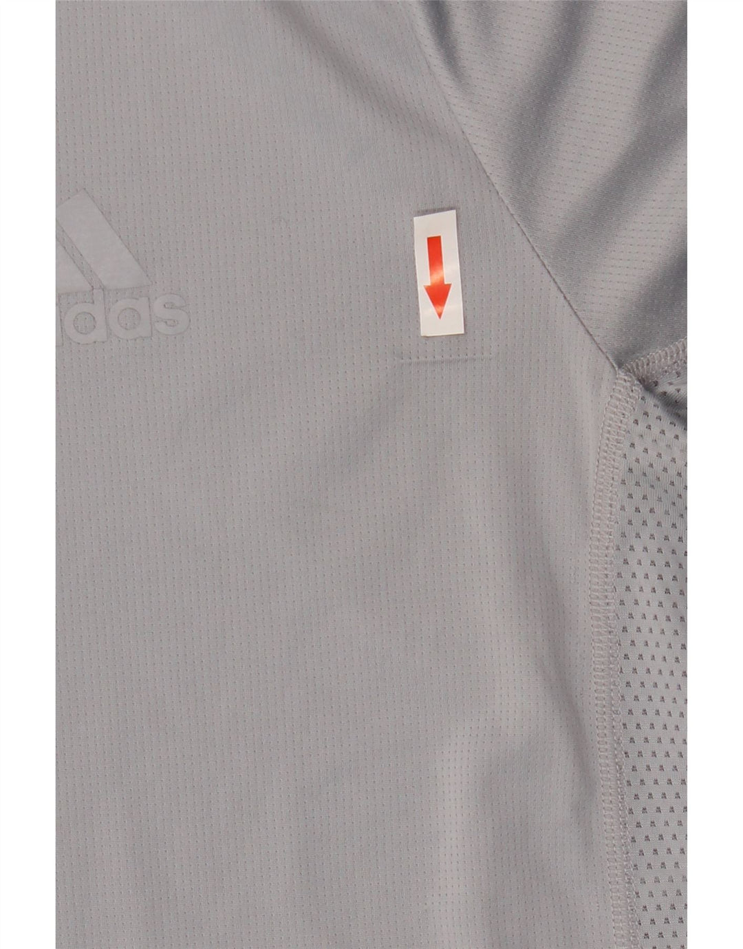 ADIDAS Herren T-Shirt Top Mittelgraues Polyester