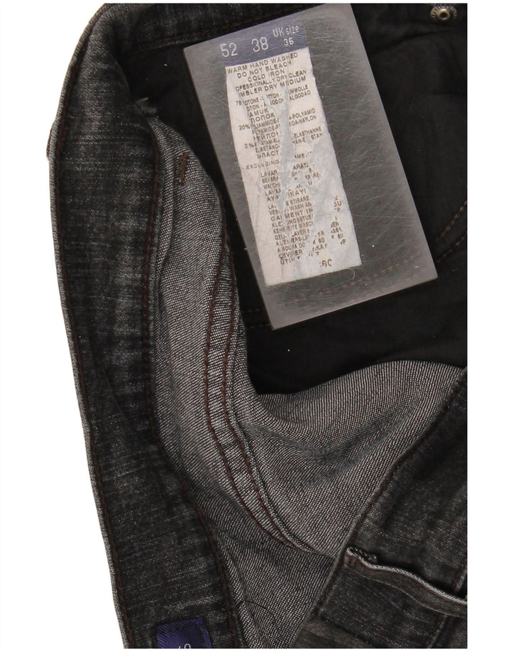TRUSSARDI Mens Straight Jeans W36 L27 Black Cotton