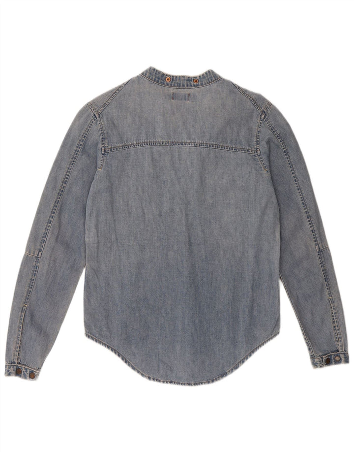 Camicia in denim pullover da donna Levi's UK 6 XS cotone blu