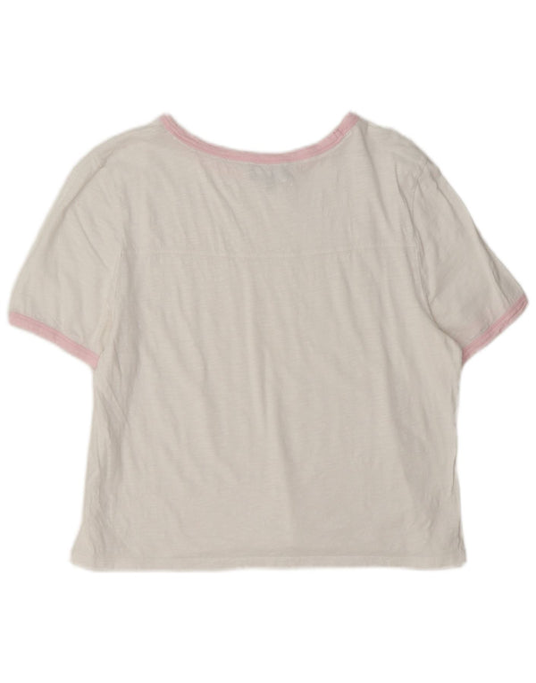ME+EM Camiseta para mujer Top UK 40 Large Blanco Colorblock Algodón