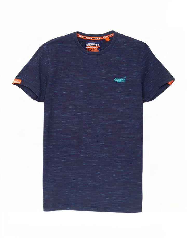 Superdry Herren T-Shirt Top Small Marineblau meliert
