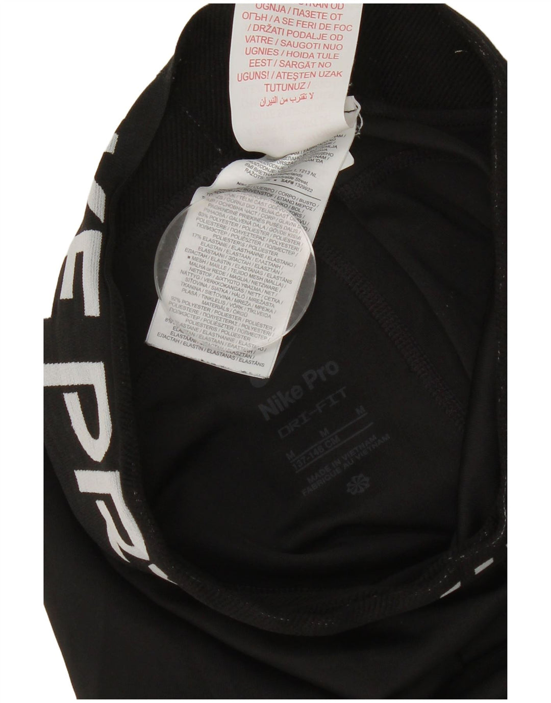Nike Boys Dri Fit grafiske leggings 10-11 år Medium Sort Colourblock