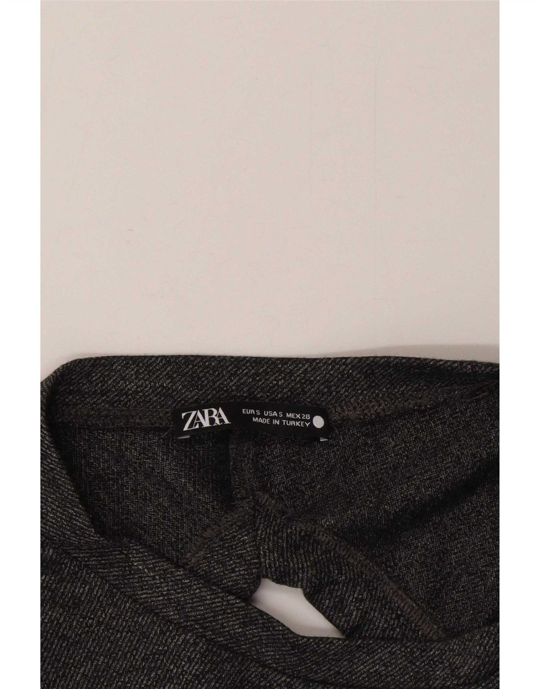 Zara Mujer Blusa Extragrande De Manga Larga Top UK 10 Small Gris