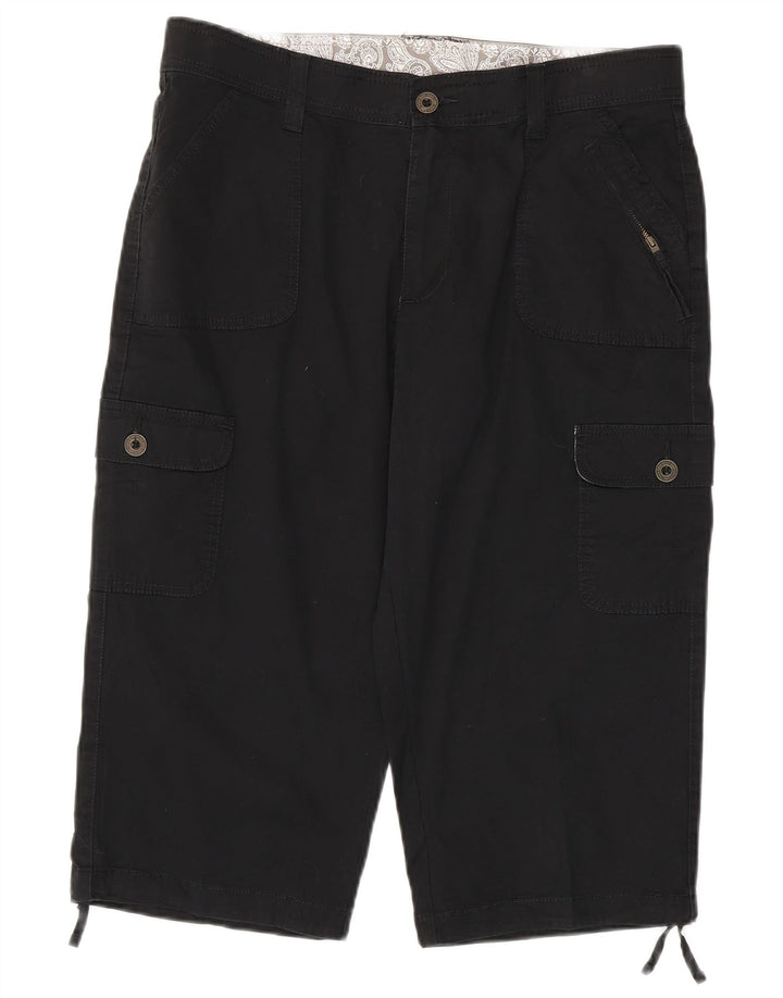 LEE Bermuda Cargo pour Femme US 14 XL W36 Coton Noir