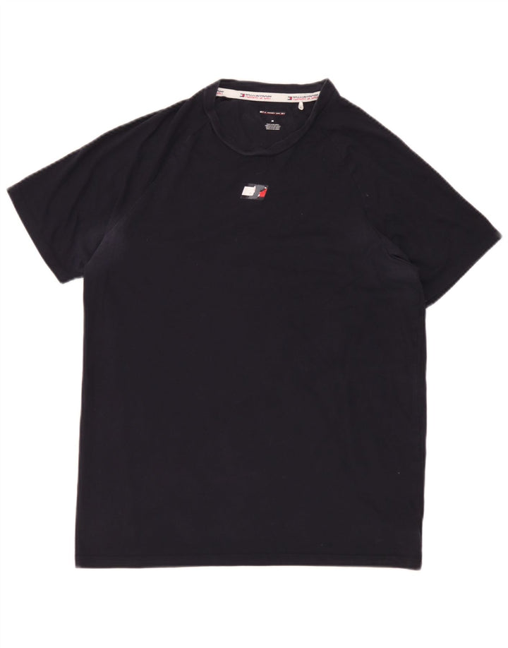 Tommy Hilfiger Mens T-Shirt Top Medium Navy Blue Cotton