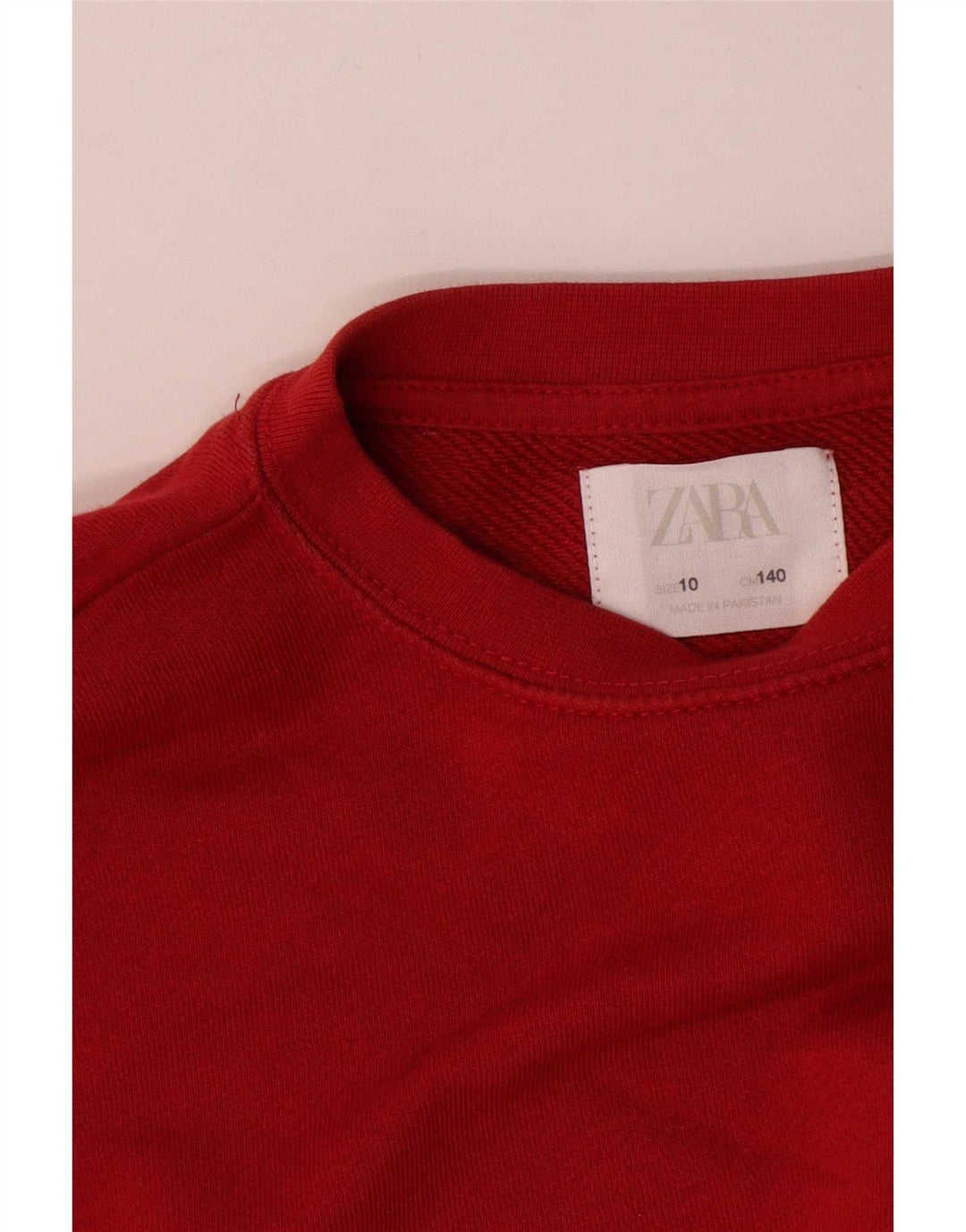 Zara Pige Sweatshirt Jumper 9-10 År Rød