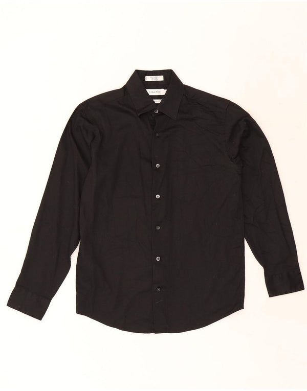 Camicia Calvin Klein Ragazzi 13-14 Anni Cotone Nero