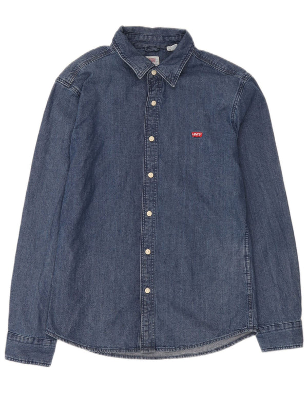 Levi's Mens Slim Fit Denim Shirt Medium Blue Cotton