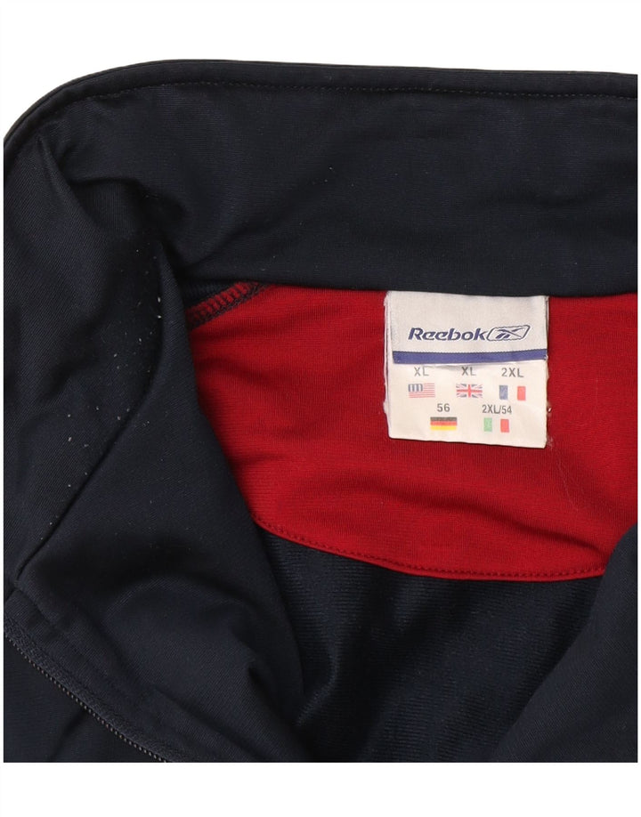 Reebok Træningsdragt til mænd Topjakke XL Marineblå Colourblock