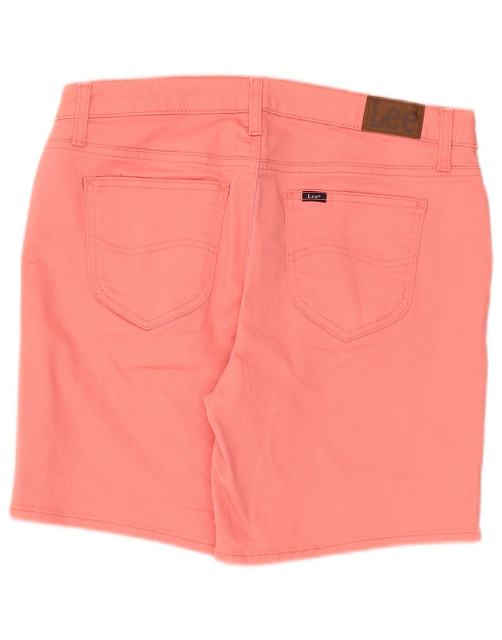 Lee Womens Mid Rise Regular Fit denimshorts W34 Large Pink