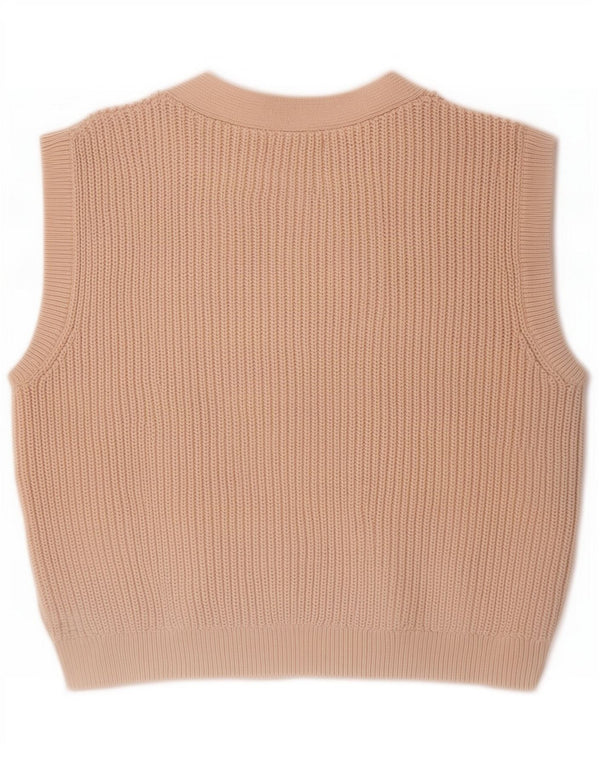 Maglione cardigan senza maniche da donna Marks & Spencer UK 14 Beige medio