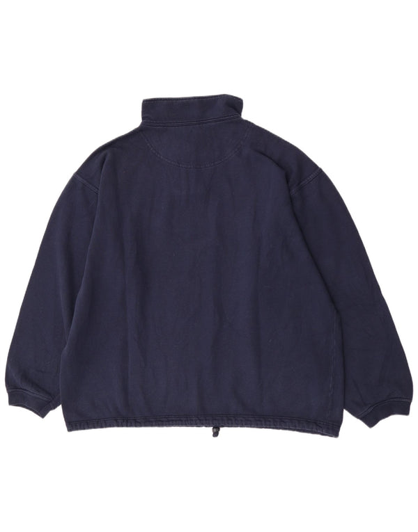 Champion Herren-Sweatshirt mit Reißverschluss, 2XL, marineblau, Baumwolle