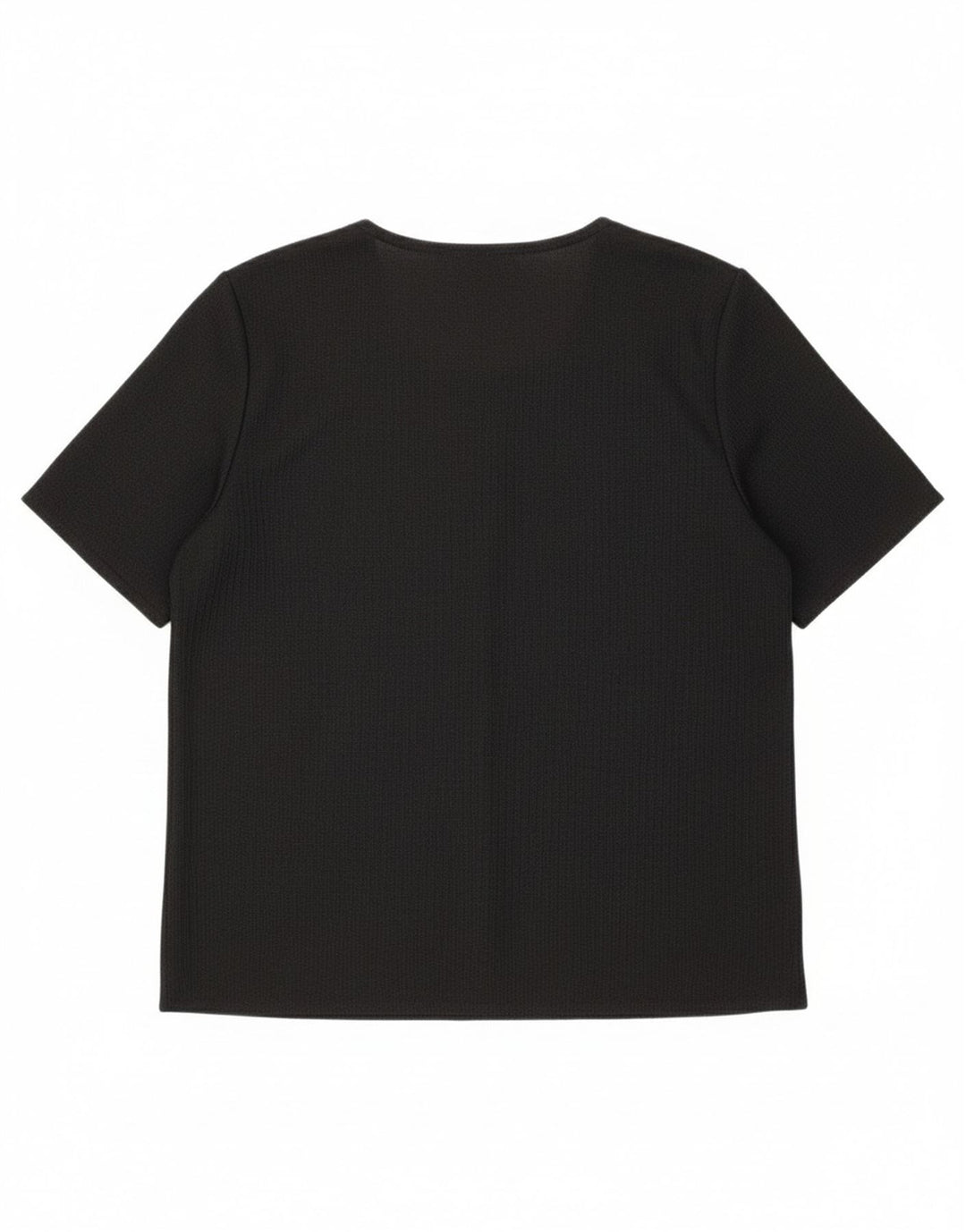 VINTAGE Womens Blouse Top UK 14 Medium Black