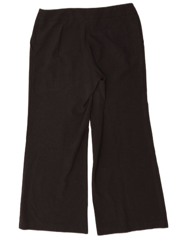 Pantaloni chino a gamba larga da donna Marks & Spencer UK 16 Large W36 L32 Grigio