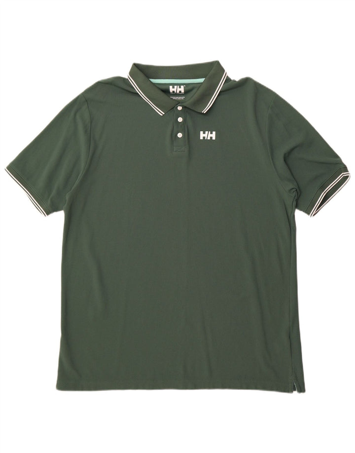Мужская рубашка поло Helly Hansen Regular 2XL зеленая из полиамида