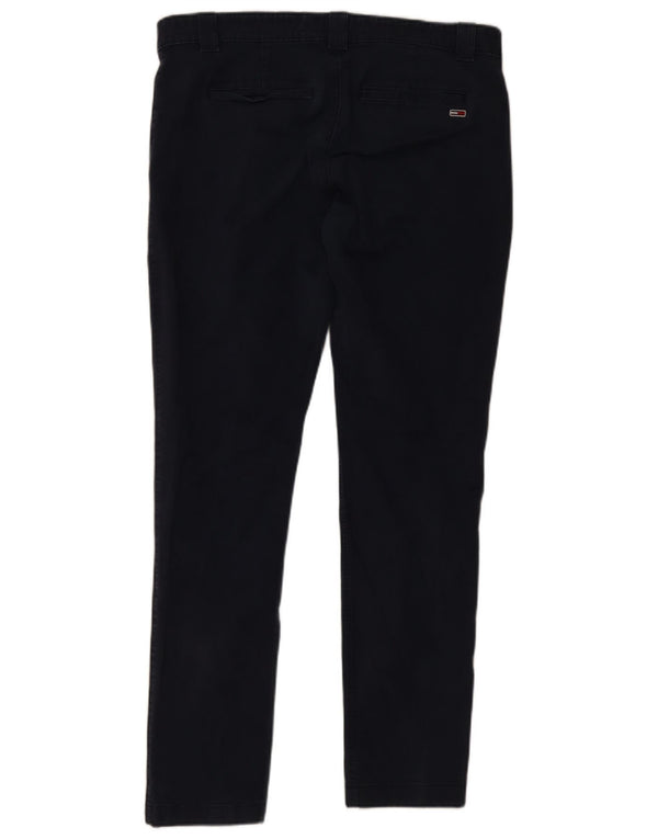 Tommy Hilfiger Мужские узкие брюки-чинос W38 L34 Темно-синие хлопковые
