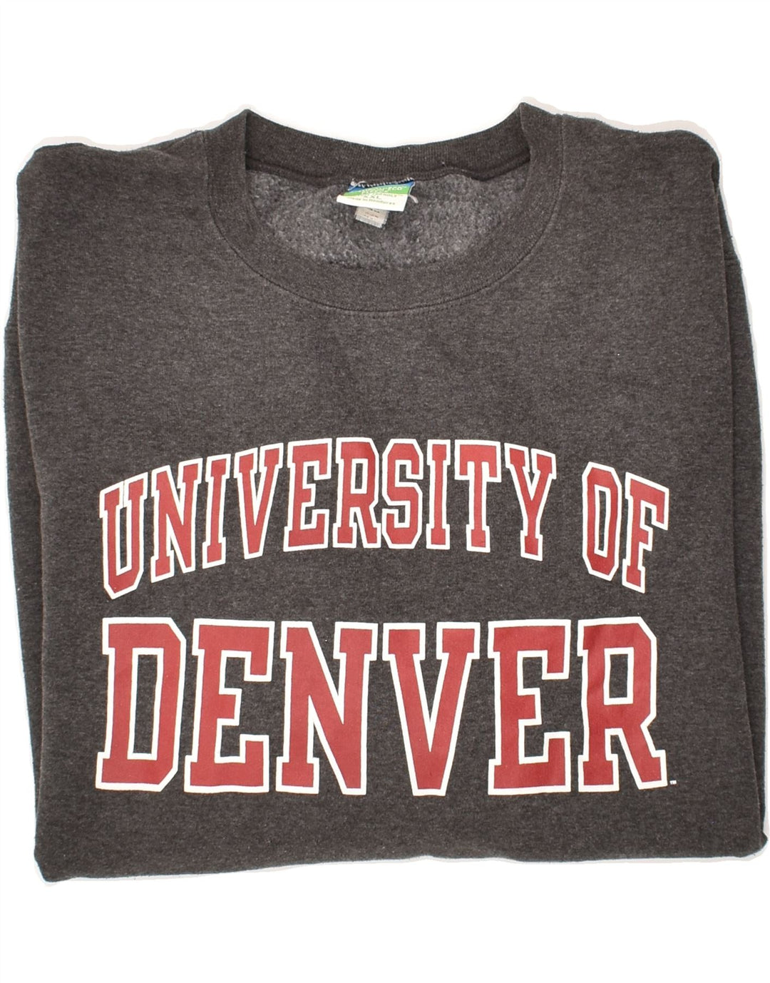CHAMPION Mens Denver Graphic Sweatshirt Jumper 2XL Grey Cotton Vintage Champion and Second-Hand Champion from Messina Hembry 
